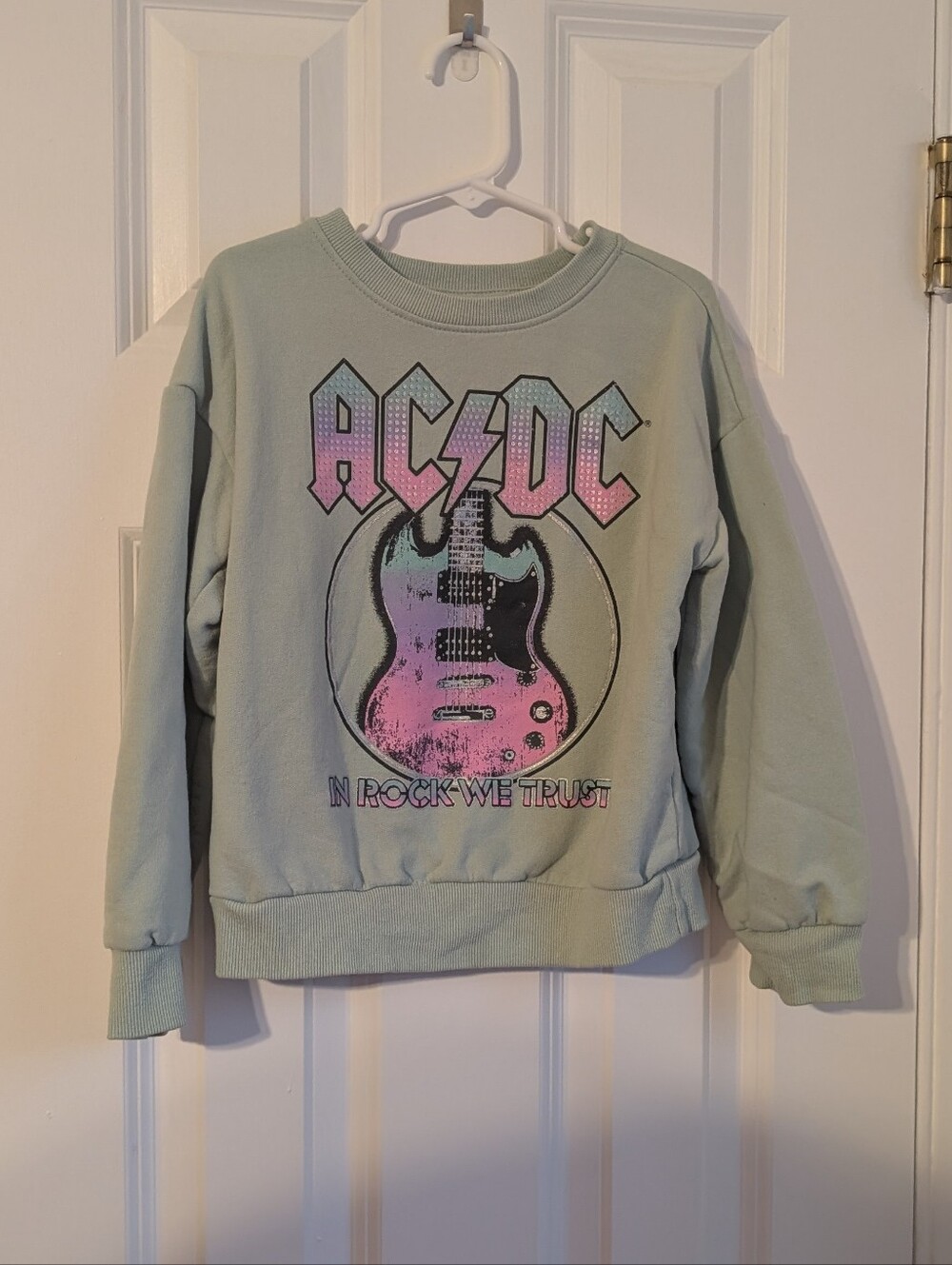 AC/DC Girls Sweatshirt Size 6 / 6X